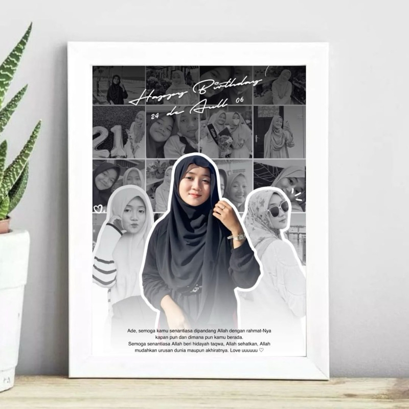 WORDGIFT KADO FOTO PIGORA KACA UKURAN 10R CUSTOM FOTO FREE DESAIN FREE FOTO PIGORA FIBER PIGORA KACA