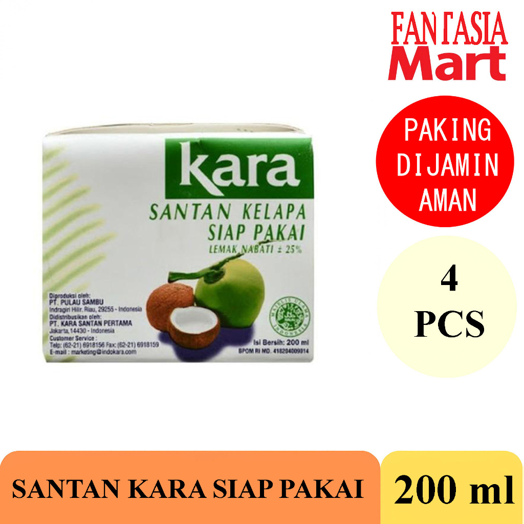 

SUN KARA SANTAN 200 ml PACK ISI 4 PCS FANTASIA DENGAN PAKING AMAN