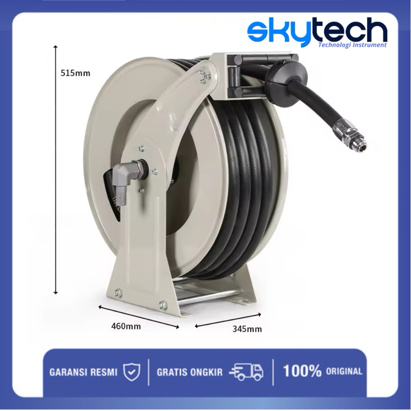 HOSE REEL GULUNGAN SELANG BBM 1" INCH GOLDEN POWER JAPAN HOSE 15METER HOSE REEL OIL 1"INCH