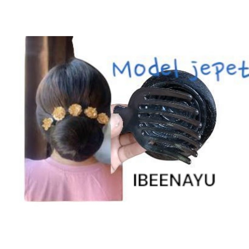 sanggul jepet bulat/sanggul modern praktis/sanggul Bali modern