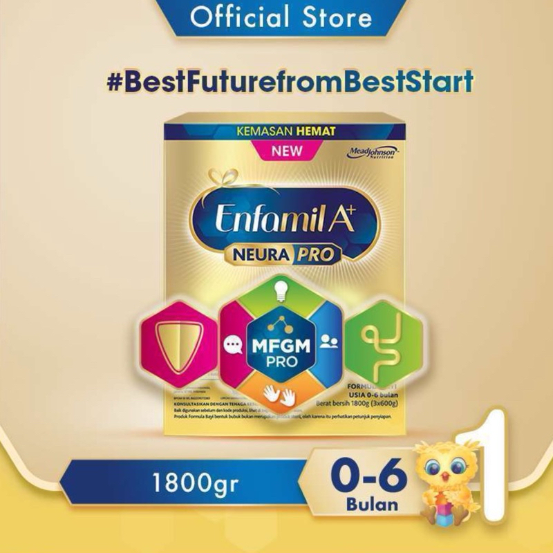 

BEST PRICE susu enfamil a+ 1 plain 1800 gram 1800 gr 1800gr tahap 1 usia 0-6 bulan