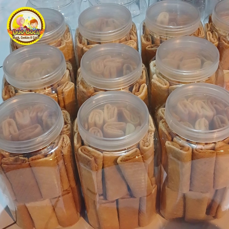 

Kue Dompet TOPLES 2 Liter / Kue Kering Semprong - Duo Bocil Snack