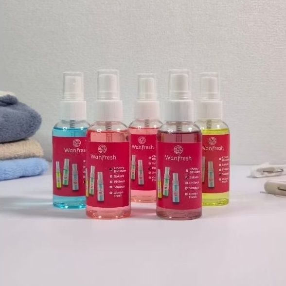 Sampel Wanfresh Parfum Pakaian Wangi Harum Tahan lama 60ml