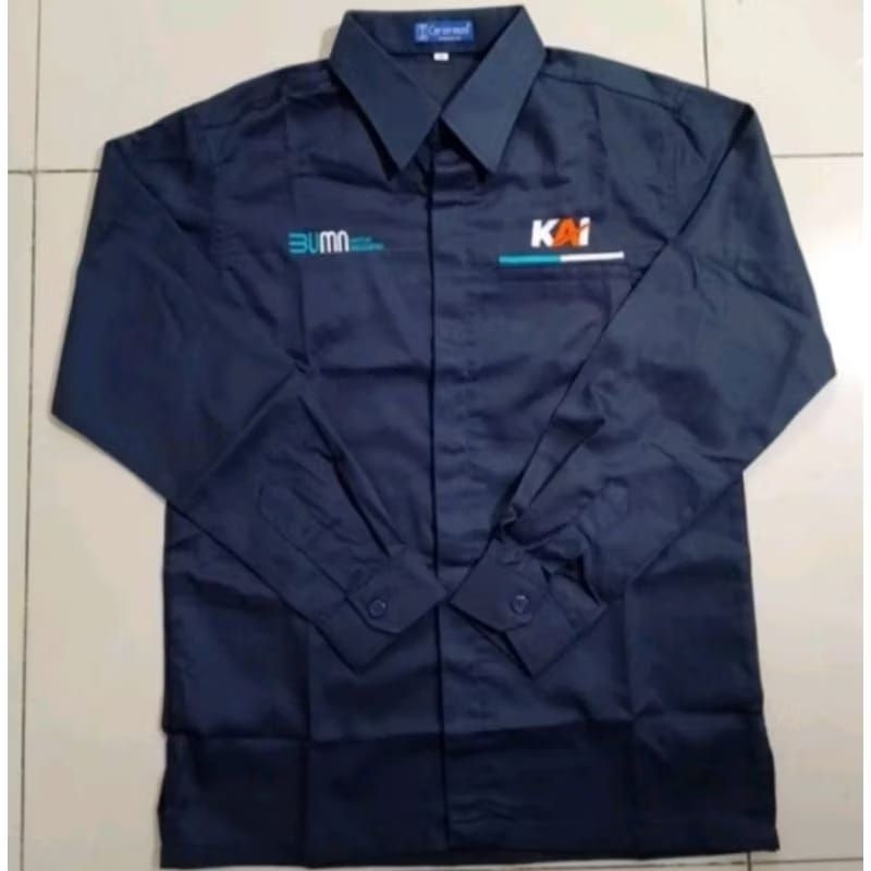 kantong 1 Kemeja KAI BUMN baju Kai BUMN seragam KAI BUMN kemeja BUMN KAI baju BUMN KAI seragam BUMN 