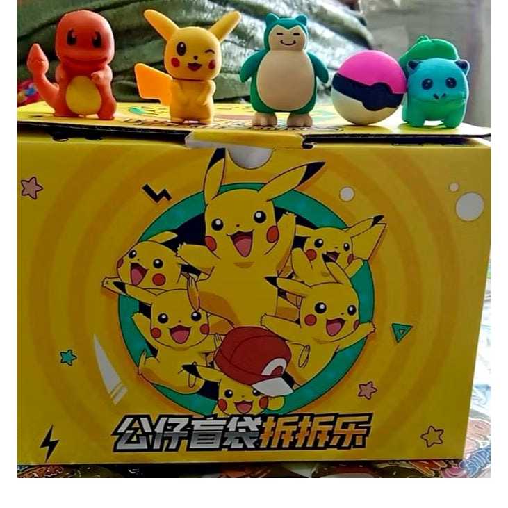 

Mystery Bag Penghapus 3D Pikachu Blind Bag Mikro Brick Eraser Penghapus Pokemon