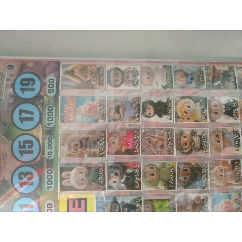 

PERSAMAAN STIKER KARTUN LABUBU SATU BAL ISI 20 LEMBAR