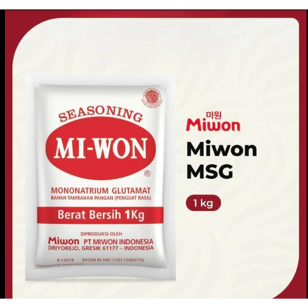 

Micin Miwon 1 KG MSG Miwon 1 kg penyedap rasa