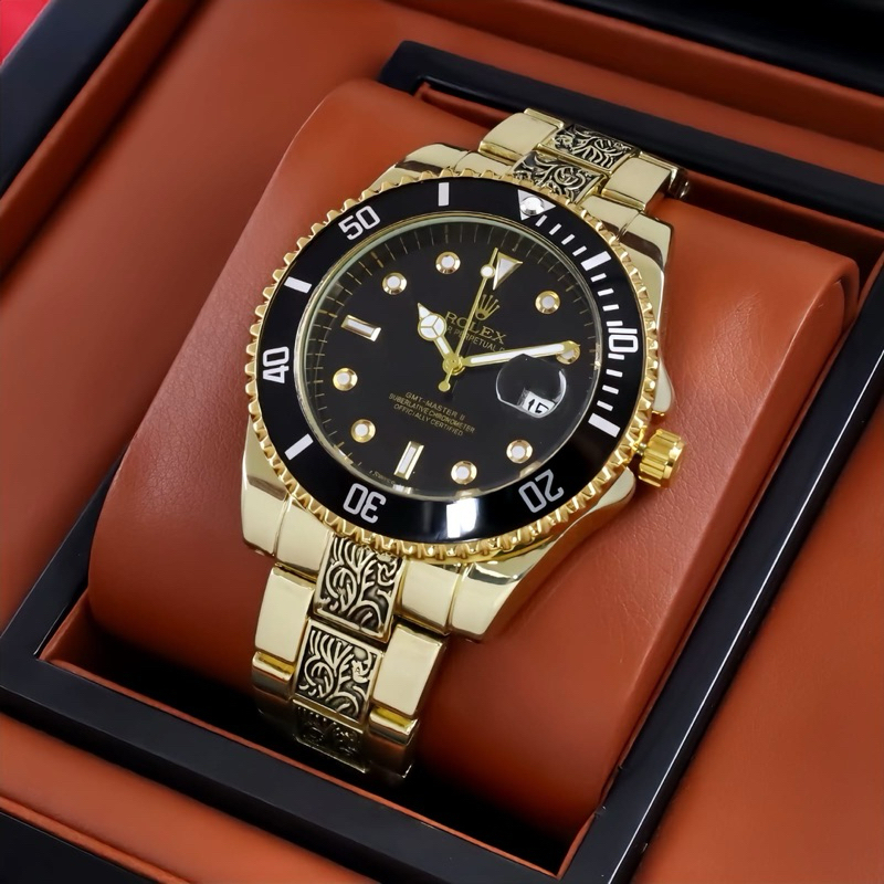 JAM ROLEX PRIA AD1992 TANGAL AKTIF TALI RANTAI BATIK