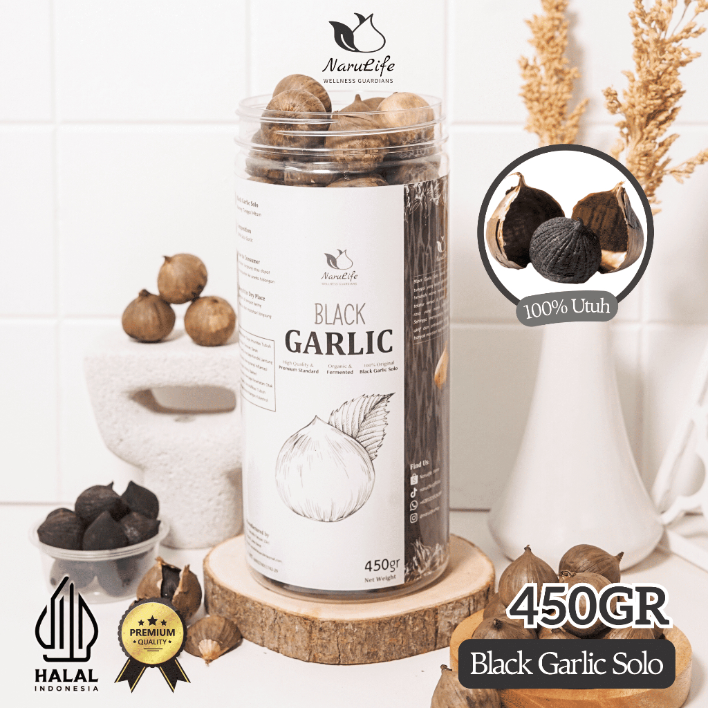

Narulife Black Garlic Solo (Bawang Hitam Tunggal) 450gr | ORI 100% PREMIUM
