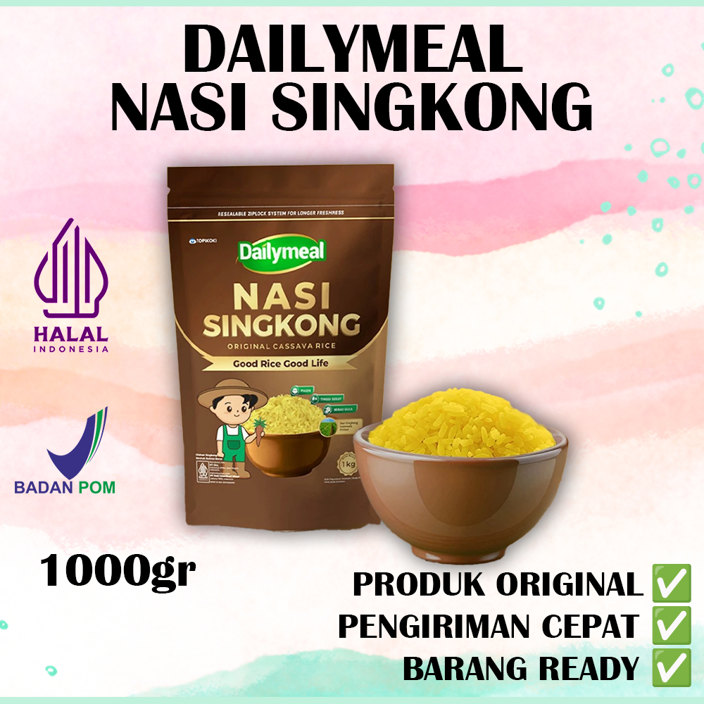 

Dailymeal Nasi Singkong 1Kg Beras Rice Singkong Bebas Gula Bebas Gluten