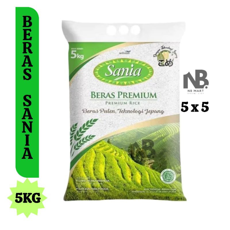 

(INSTAN) SANIA BERAS PREMIUM KEMASAN 5KG