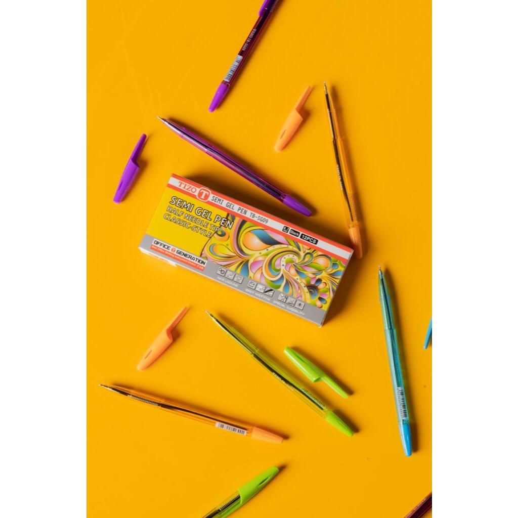 

[1 Pcs] Pulpen Tizo TB-SG09 / Semi Gel Pen 0.7mm Tizo TB-SG09