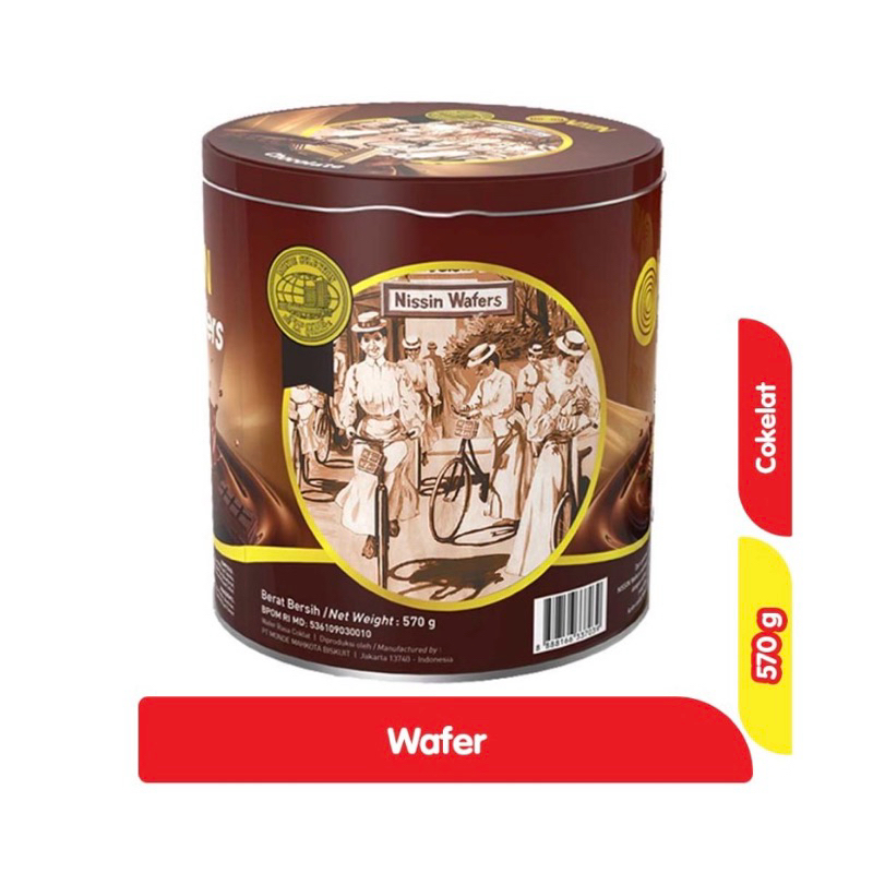 

NISSIN WAFER COKELAT KALENG 570G