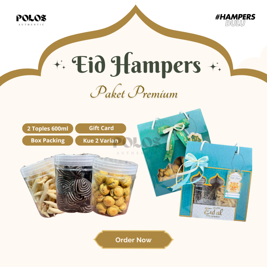 

Hampers Lebaran Idul Fitri | Paket Premium | Kue Sus Coklat | Stik Keju | Kuping Gajah