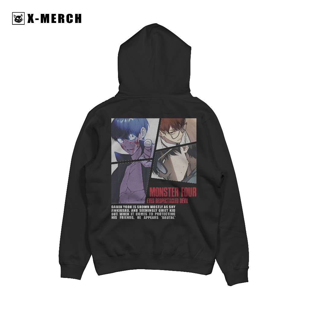 Hoodie STUDY GROUP Gamin Yoon - Jaket Manhwa Bahan Cotton Fleece