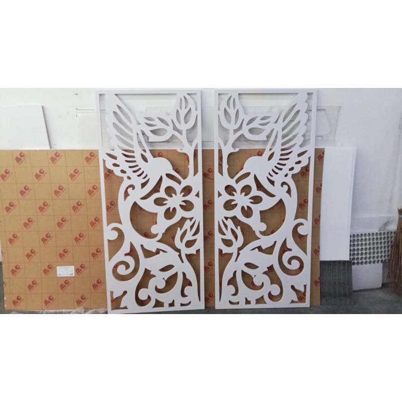 KRAWANGAN PVC BOARD / ORNAMEN PVC FOAM BOARD TEBAL 8mm uk 40x80