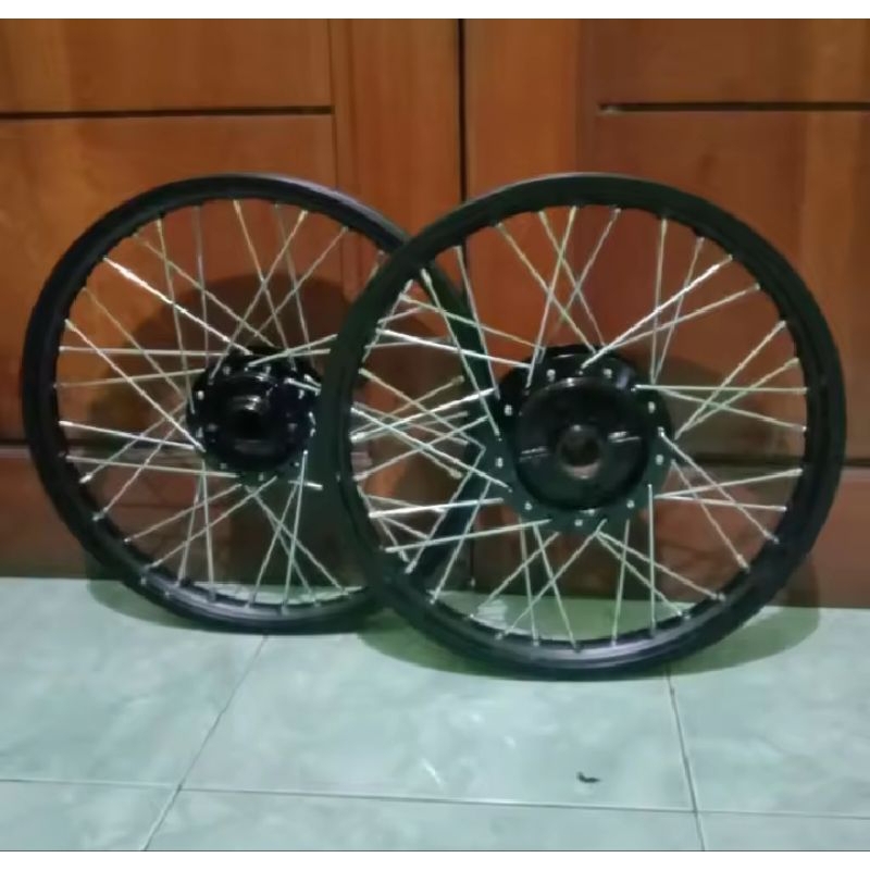 Pelek Vleg Jari-jari Variasi Paryasi Depan Belakang Motor Honda Supra/kharisma/Revo/Supra fit new/Re