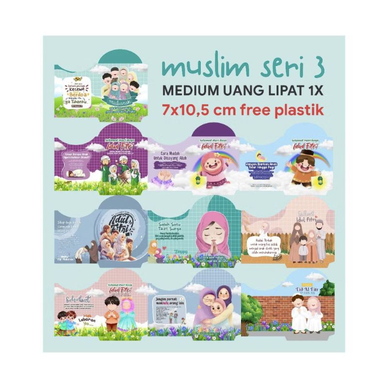 

10pcs amplop lebaran muslim 3