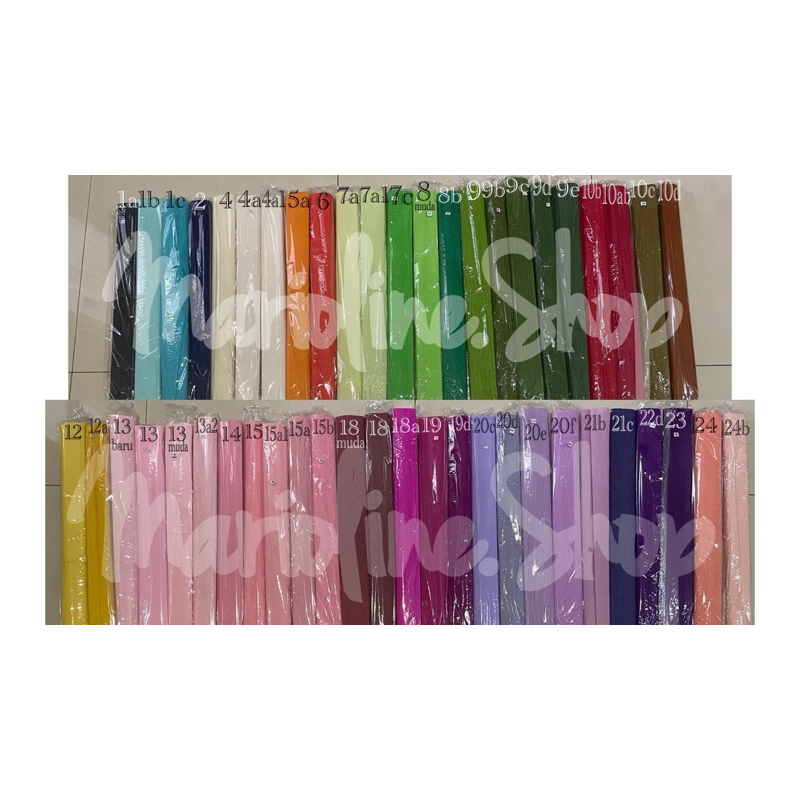 

Kertas Krep Crepe Paper Flower Paper Roll Kertas Krep Kertas Bunga Impor Kertas Krep 101