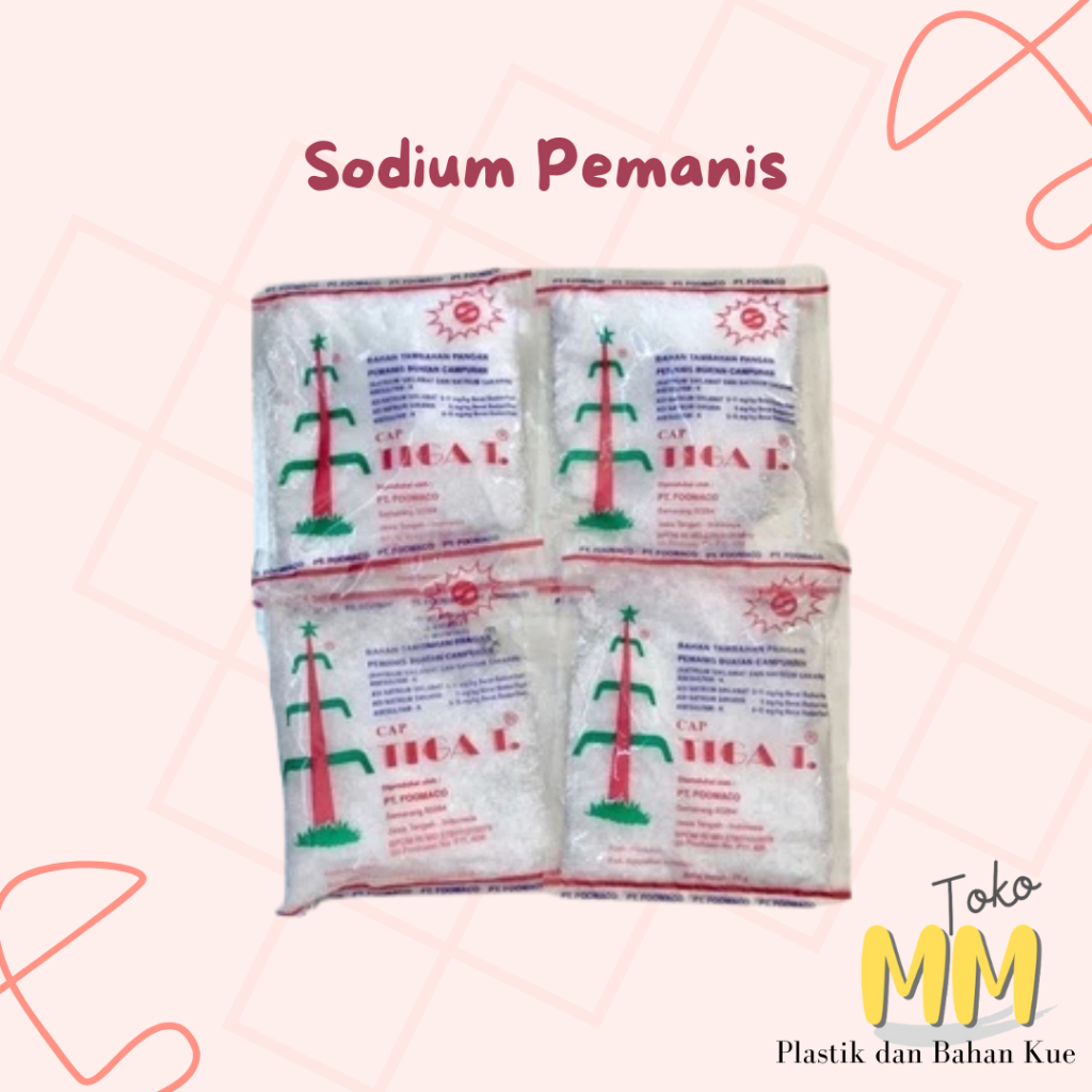

Sodium Pemanis Buatan Tiga Tebu / Natrium Siklamat Sakarin isi 25 gram