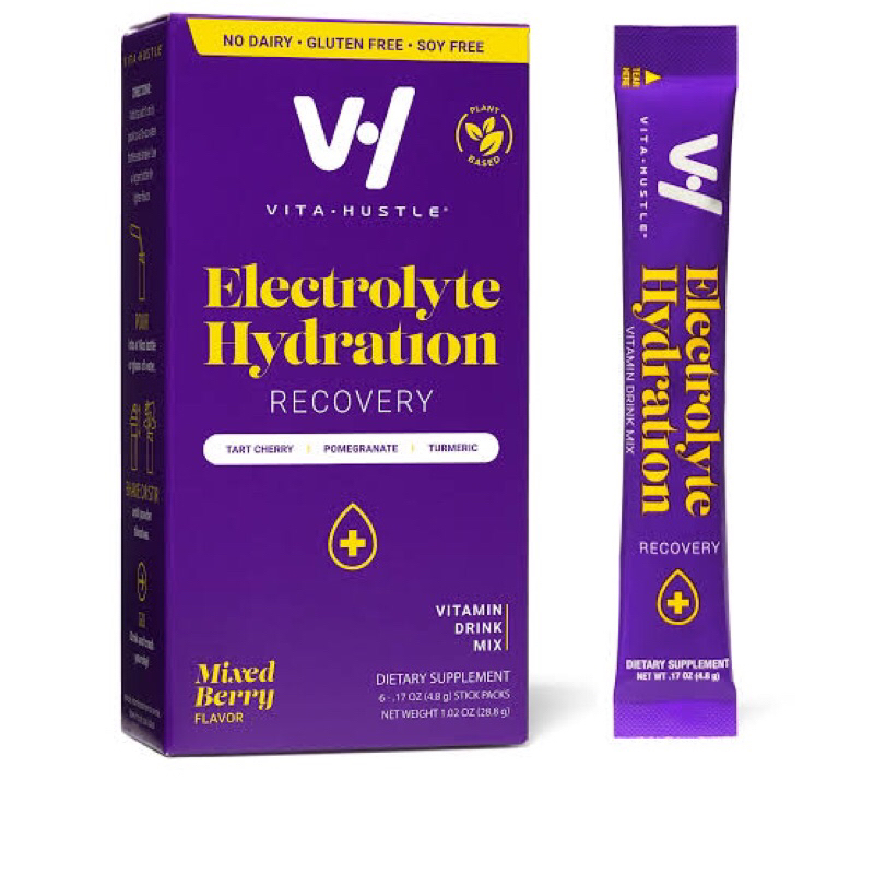 

Vita Hustle Eleetrolyte Hydration recovery vitamin drink mix