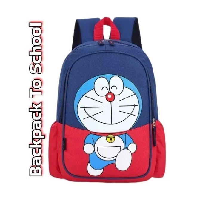 Doraemon Tas Anak Laki - laki Perempuan PLAYGROUND PAUD TK SD Kelas 1 2 3