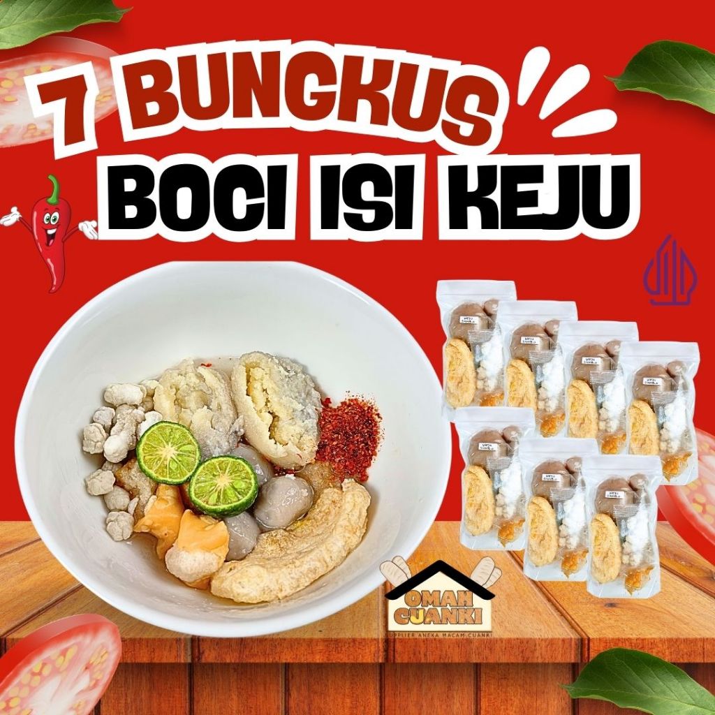 

7 BUNGKUS BOCI KEJU JUMBO KUAH KALDU - KEJU CHEDAR