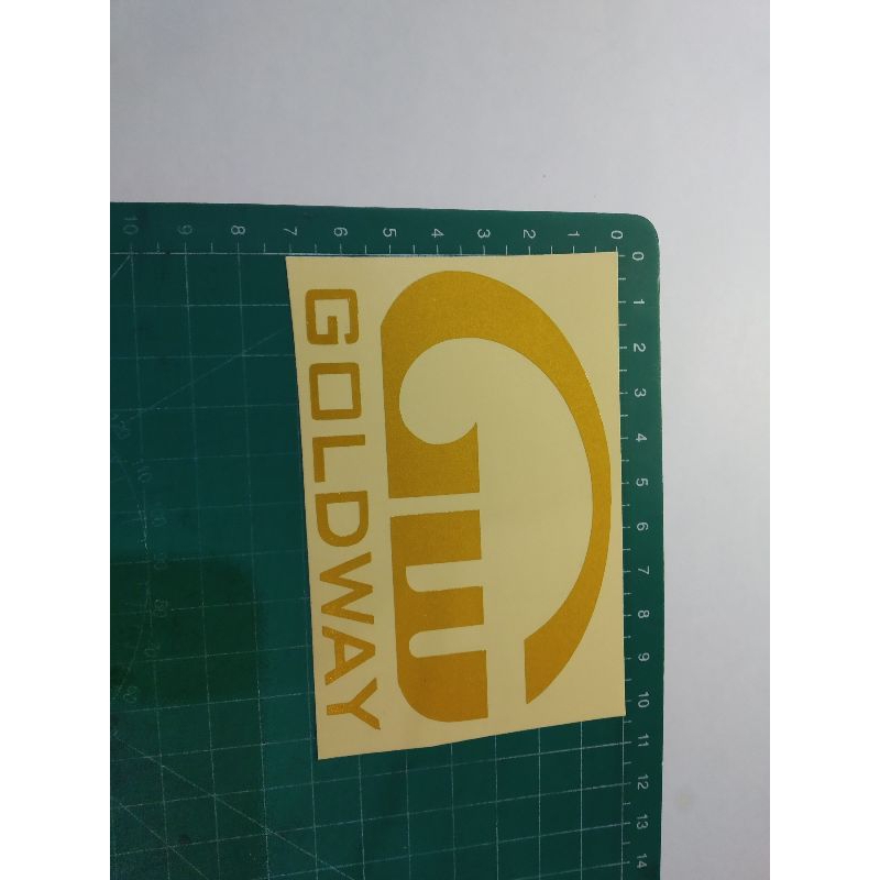 

stiker cutting goldway