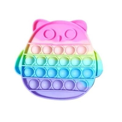 Pop It Popit Fidget Toy Bubble Mainan Viral Anak Belajar Tik Tok Tiktok Animal Owl Burung Hantu Bird