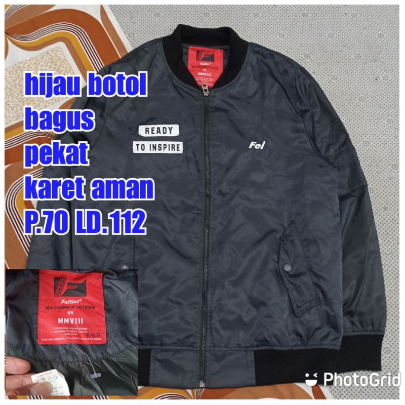 jaket work kerja casual bomber fluke