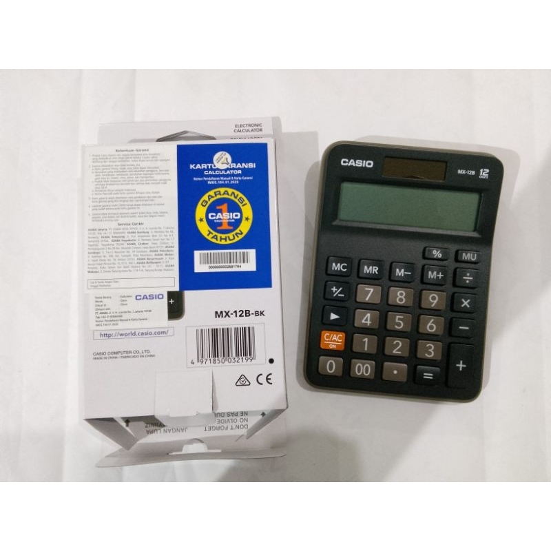 

Calculator / Kalkulator CASIO MX-12B-BK 12 Digits