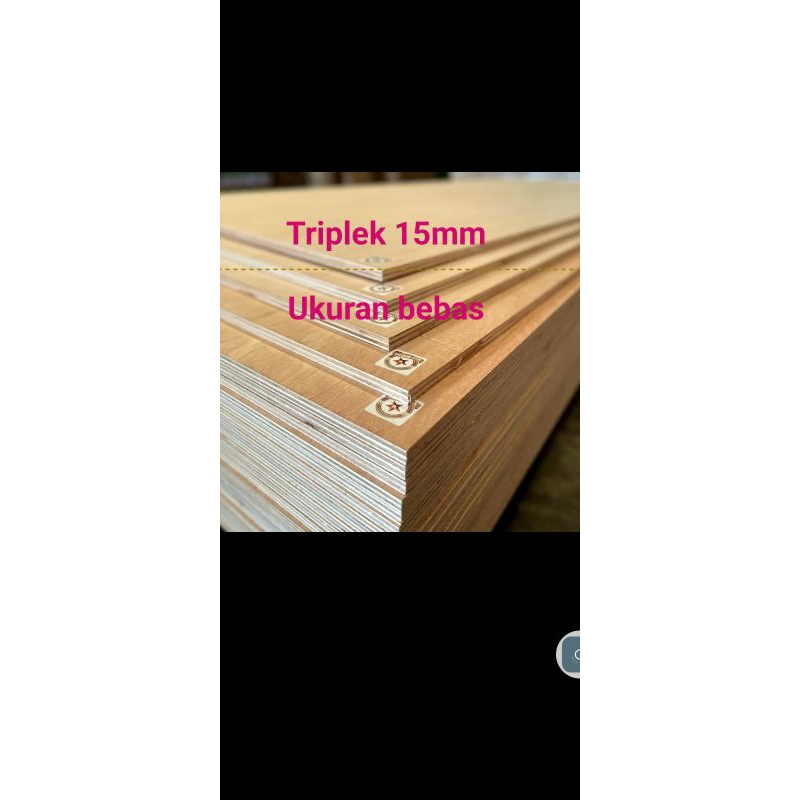 triplek tebal 15mm 5x5cm