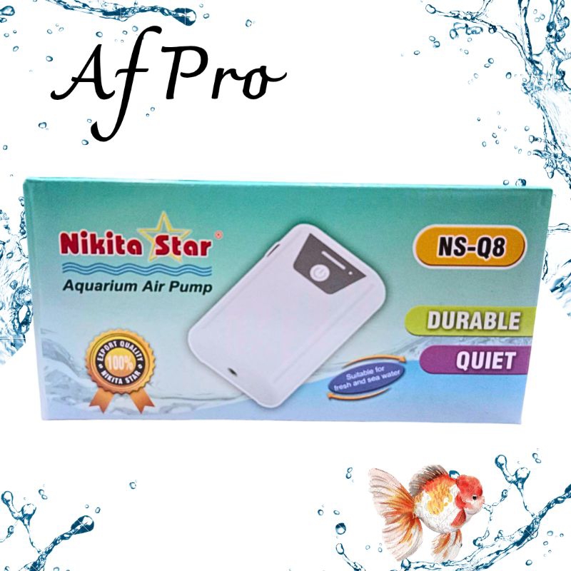 NIKITA STAR NS Q8 AIRPUMP AC DC AERATOR AQUARIUM AQUASCAPE