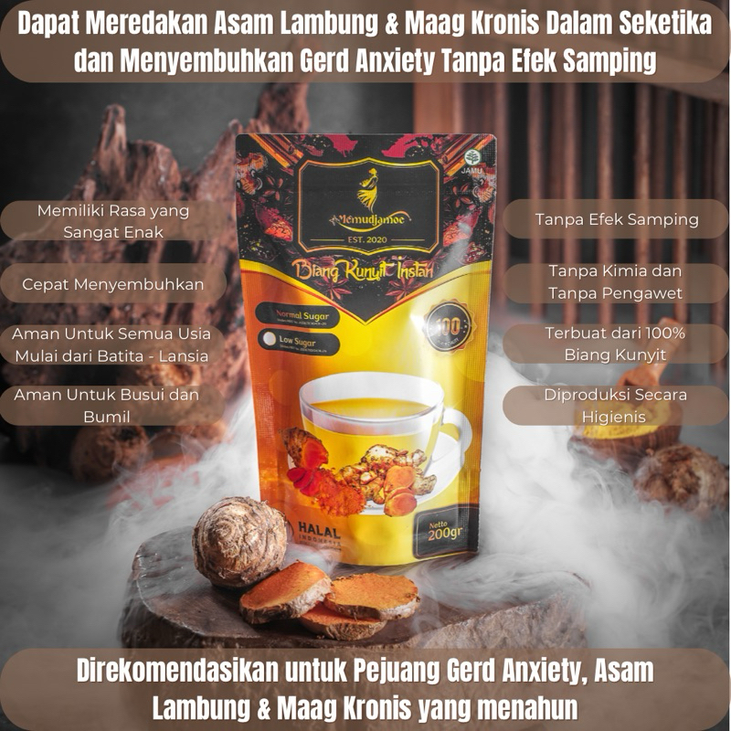 

Biang Kunyit Pengobatan Ampuh untuk GERD ANXIETY / Asam Lambung&Maag Kronis 100% Herbal Alami