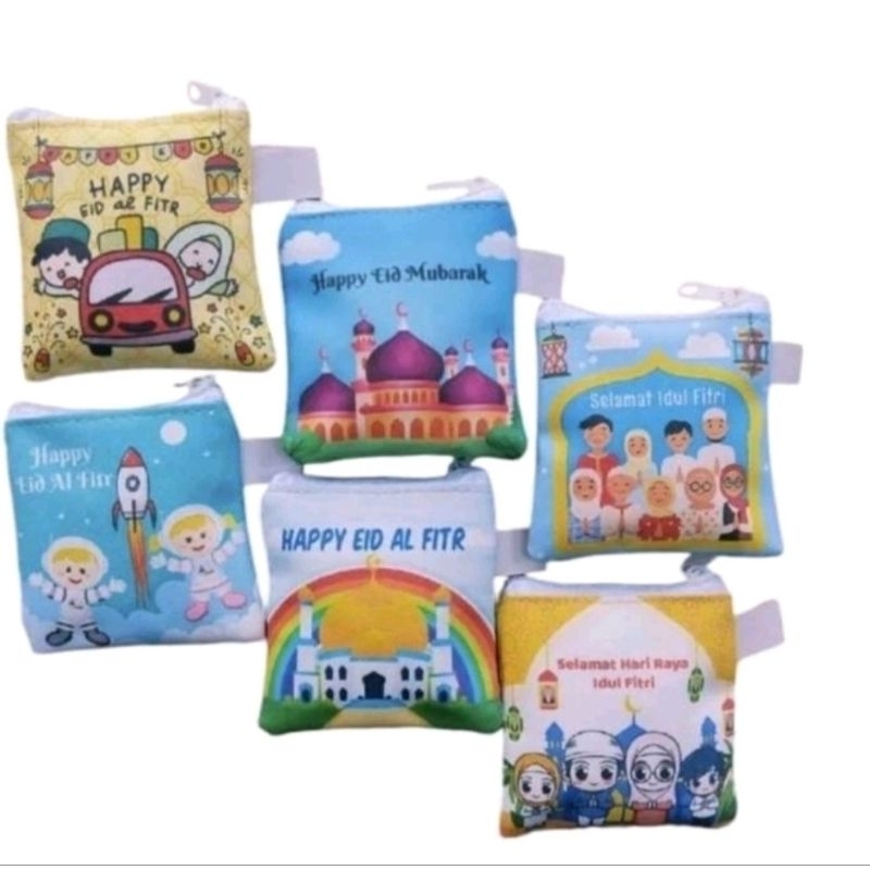 

(isi 48 pcs) Dompet angpao/amplop resleting lebaran idul Fitri karakter lucu