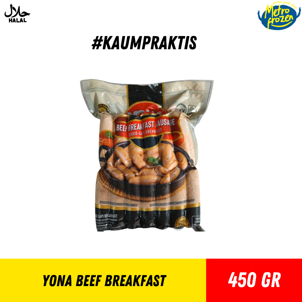 

YONA Beef Breakfast Sausage 450gr //sosis sapi breakfast