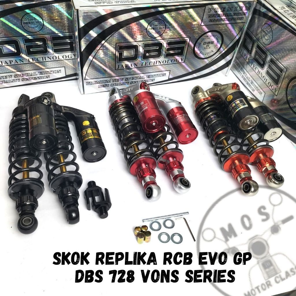 Skok Tabung DBS GP 728 Shockbreaker Tabung Copy RCB 280 320 340 CB GL Jupiter Z FizR RX Nmax Aerox