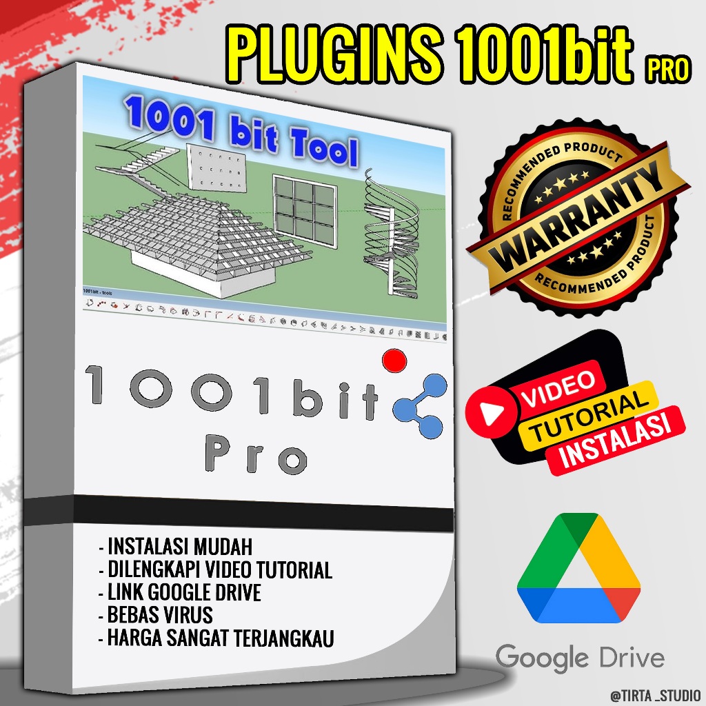 Plugins 1001bit Pro Sketchup + Video Instalasi