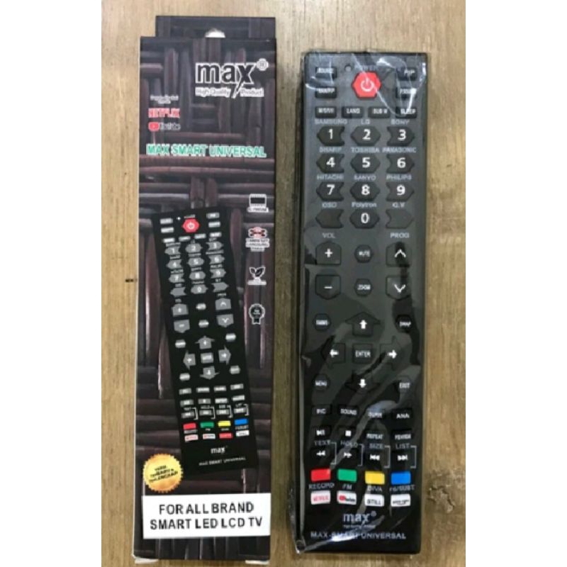 remote tv universal NETFLIX YouTube smart TV Samsung LG Sharp Sony Toshiba panasonic Hitachi Sanyo P
