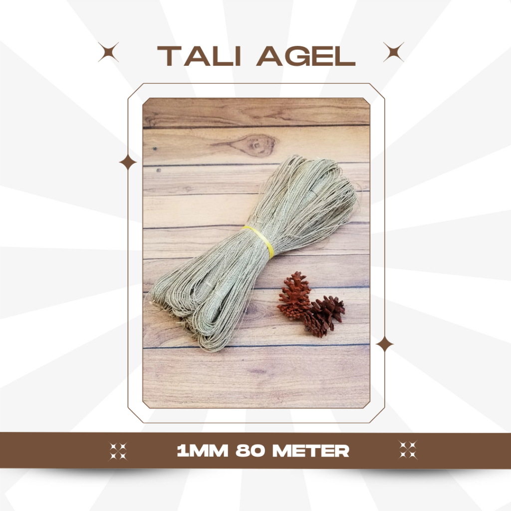 

Tali Agel 1mm 80 Meter Tali souvenir undangan tali untuk besek tali dari serat pohon gebang