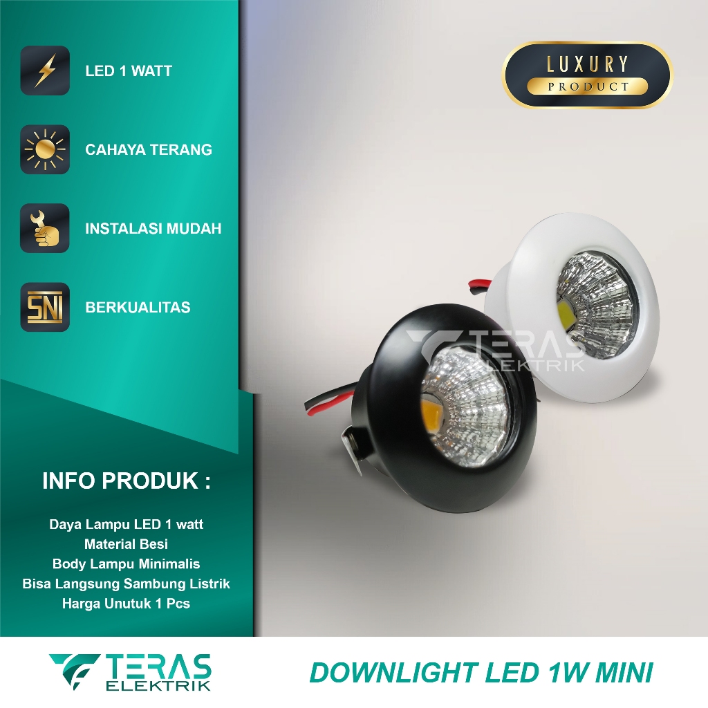 Lampu downlight mini led 3 Cm
