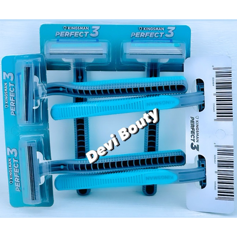 Alat Cukur jenggot Kingsman pisau 3 , Kingsman, Montana isi 2 lusin