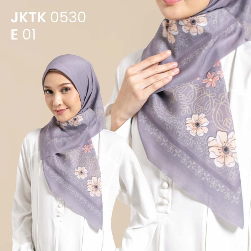 ZA - Blossom Ville Scarf - Kerudung Hijab Segi Empat Bahan Voal