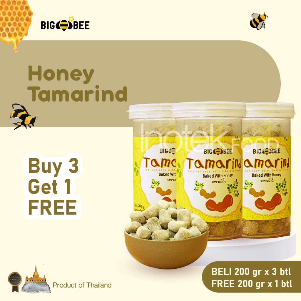 

!! PROMO !! BIG BEE HONEY TAMARIND BELI 3 GRATIS 1 - ORIGINAL 100% FROM THAILAND 200GR