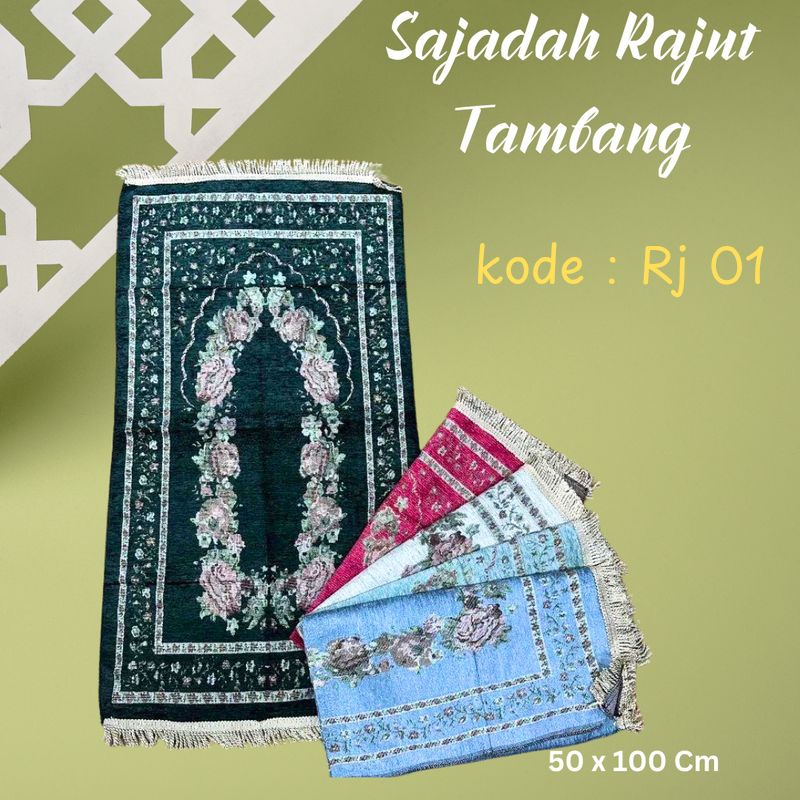 Sajadah Dewasa Murah Aljeddah Chenille Souvenir Haji Pengajian Umroh