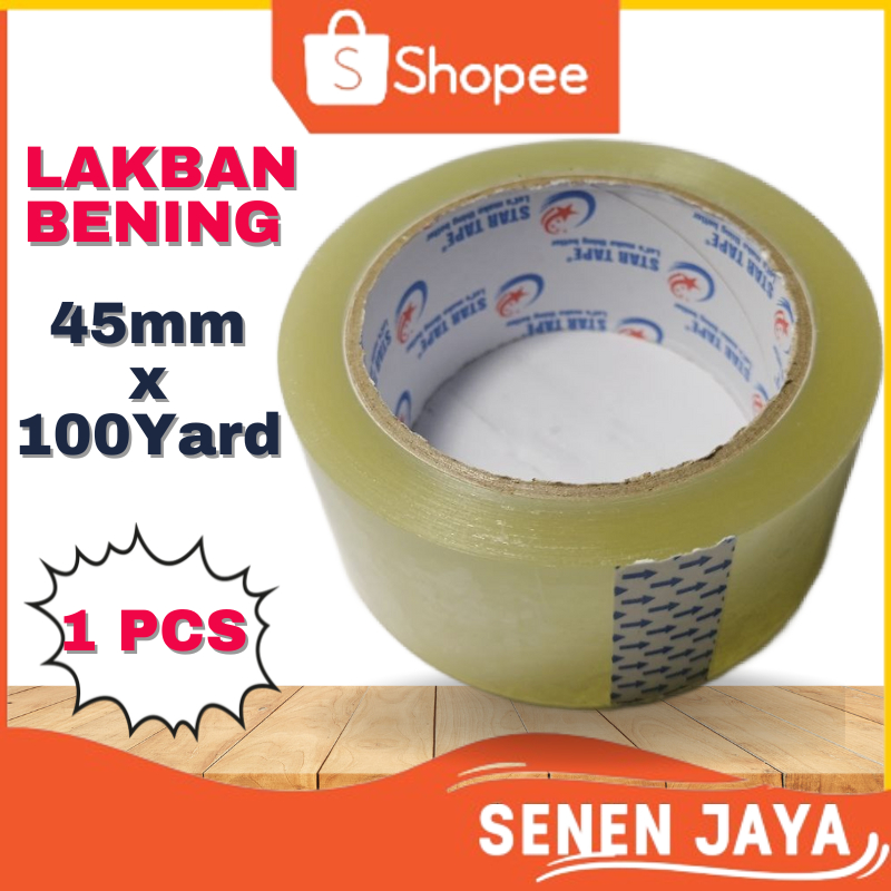 

Lakban Bening HP Tape I Solatip I Solasi I Isolasi I 45mm x 100 yard I Harga 1 Pcs