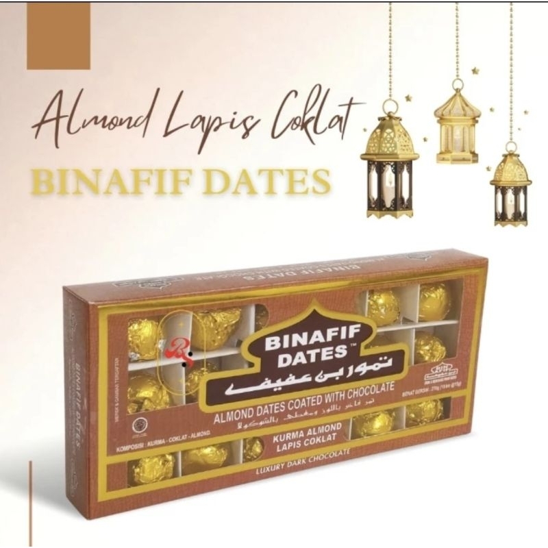 

Kurma Almond lapis coklat Bin afif isi 18