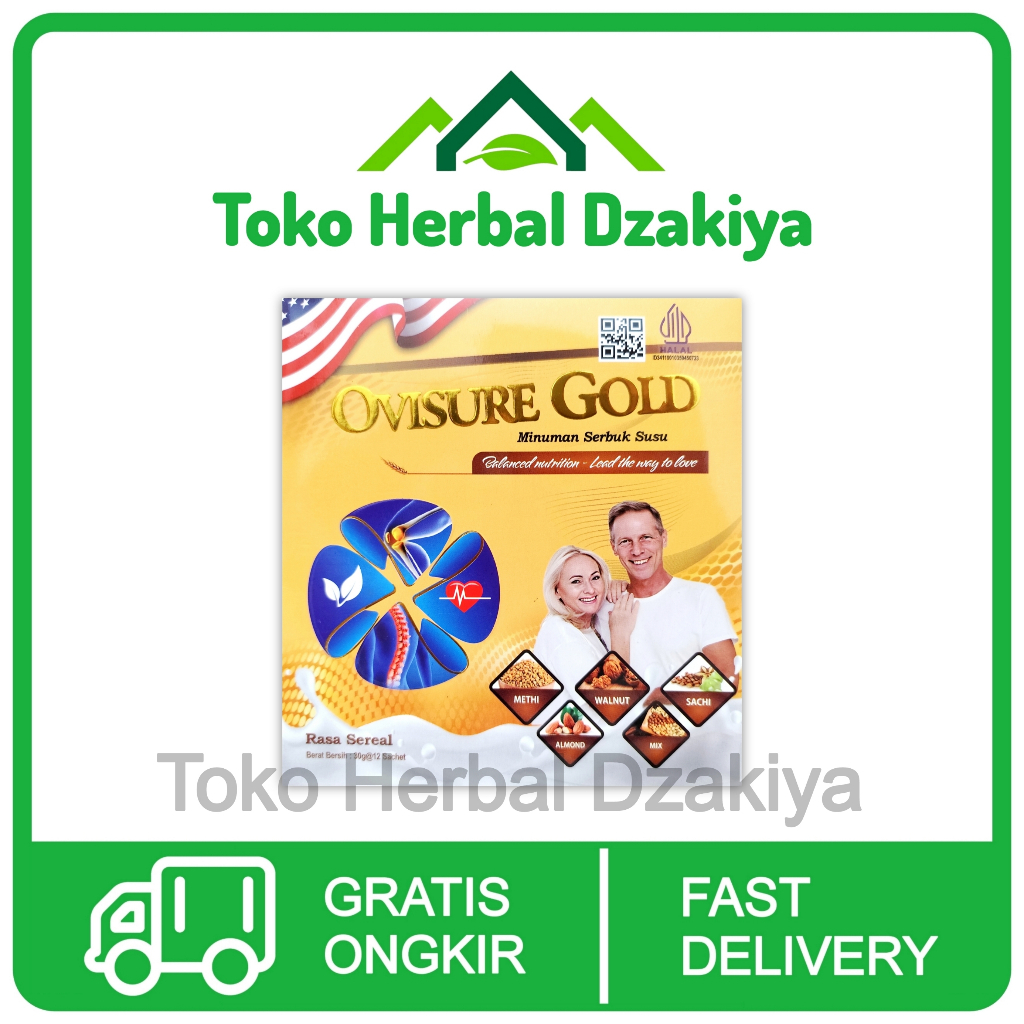 

Paket Murah Ovisure Gold Asli Susu Obat Vitamin Tulang Sendi Syaraf Kejepit Keram Original USA