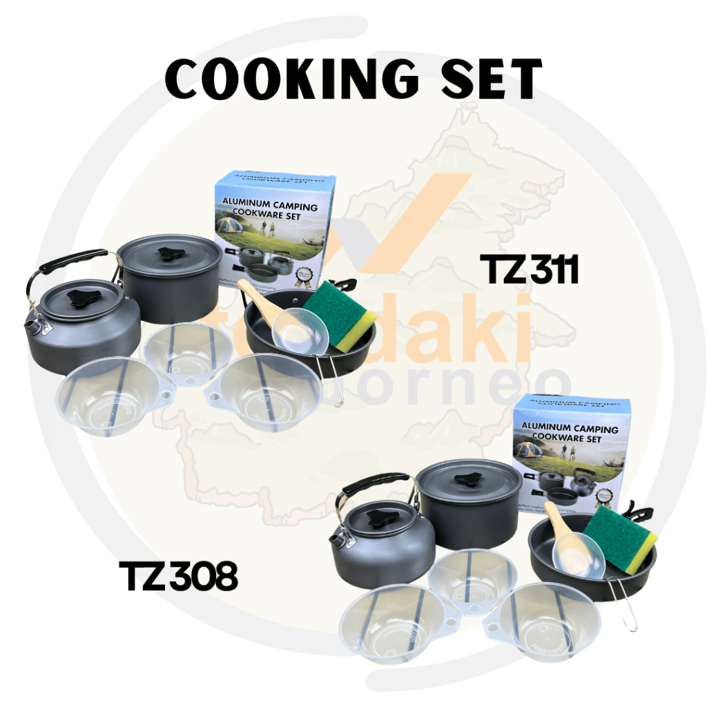 -COOKING SET TZ 308 | TZ 311 |  TENDAKI | SY 300 |  ALAT MASAK SET | NESTING | NESTING CAMPING | COO