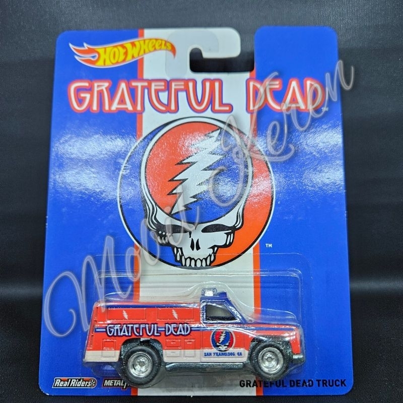 Diecast Hot Wheels Premium Pop Culture 2013 Grateful Dead Grateful Dead Truck blue red ban karet